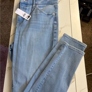 Express Women's Light Blue Skinny Jeans